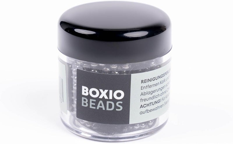 BOXIO - Beads: cleaning beads made of stainless steel for bottles wash canisters - 3 mm balls incl. storage bag - stainless steel cleaning beads for clean water - Image 1